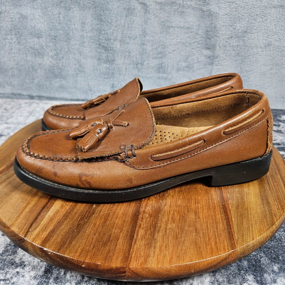 GH Bass Weejuns Marietta II Loafer Women Size 7 Brown Leather Tassel Kiltie Shoe - Picture 5 of 12